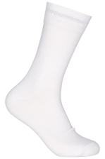Sock Solid, Cotton, White