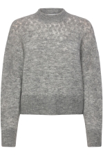 Rwaida Ls Mock Neck Pullover