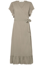 Rwelif Ss Midi Wrap Dress