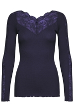 Rwbeatha Silk Ls Lace T-shirt