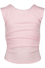 Girls S/s Top Open Back