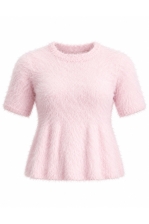 Girls Featheryarn Peplum Top