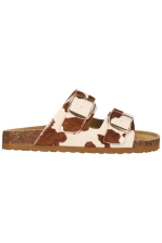 Reina W Leather Cork Sandal