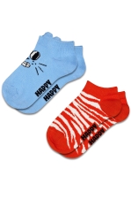 Kids 2-pack Low Cat Socks