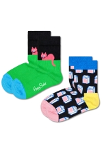 2-pack Kids Cat Sock
