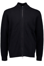 Turtle Neck Cardigan - Black - S