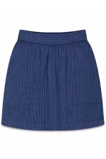 Skirt Majorna Work Stripe Dark Blue