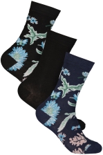Bomullsstrumpa Dam 3-pack Minelle