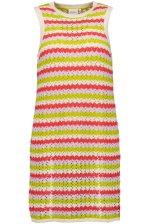 Knitted Dress Kramfors Crochet Stripe