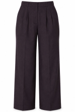 Pants Vickleby Linen Phantom Black