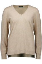 Thea Ladies Inset Sleeve Vee Neck