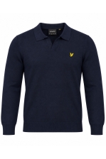 Cotton Long Sleeve Polo Collar Jumper