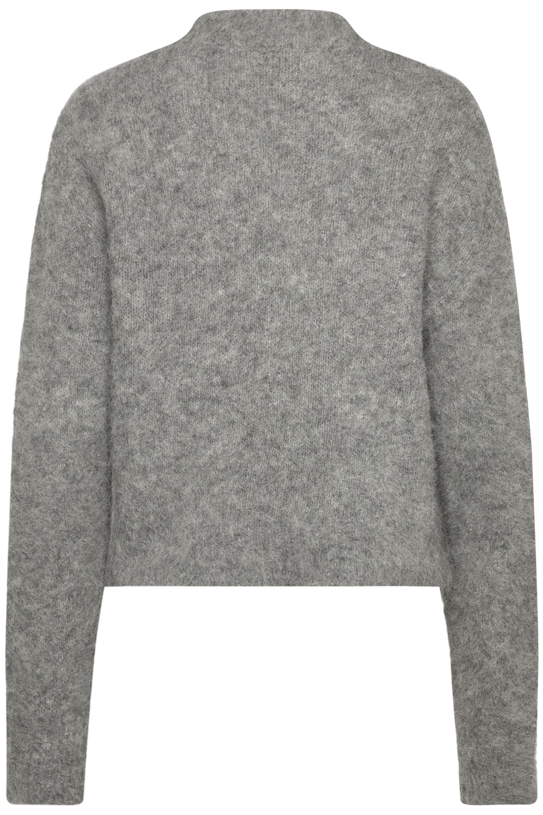 Rwfurry Alpaca Ls Mock Neck Pullover