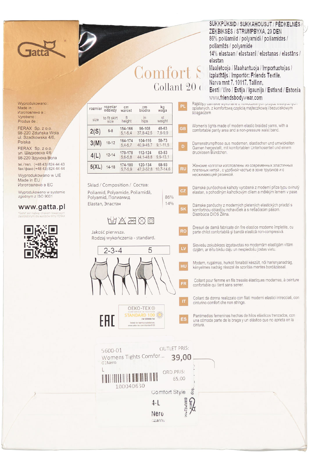 Womens Tights Comfort Style 20DEN