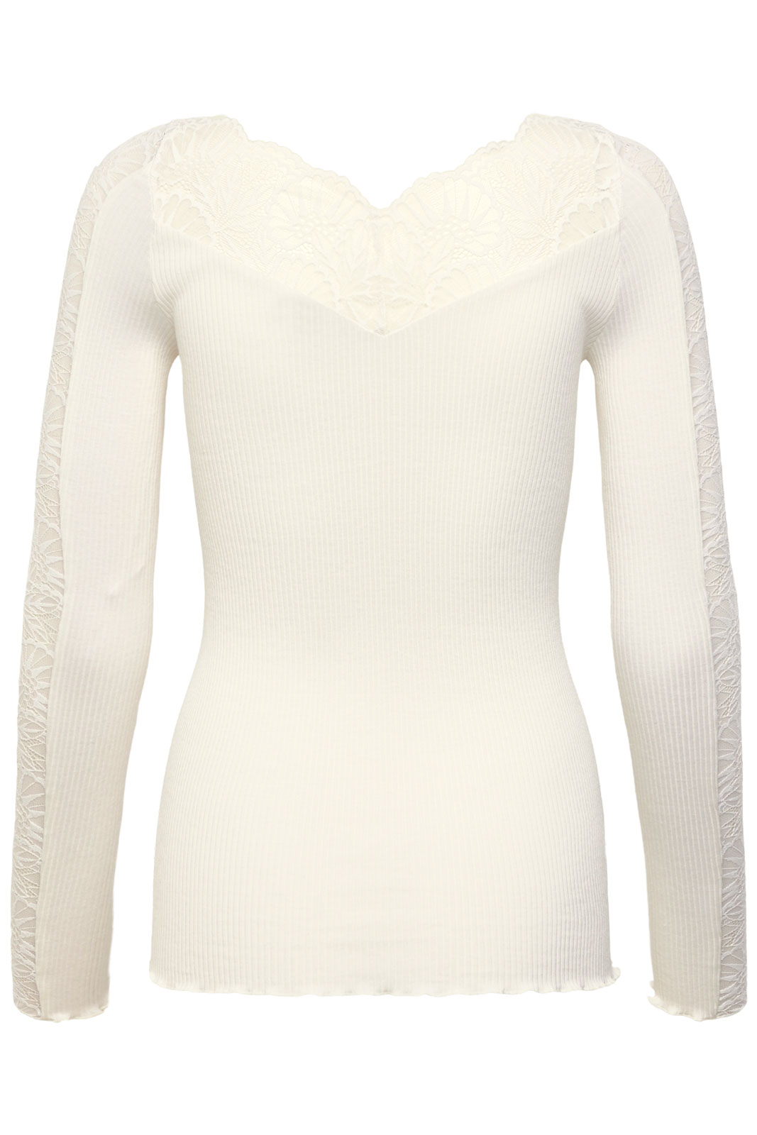 Rwbeatha Silk Ls Lace T-shirt