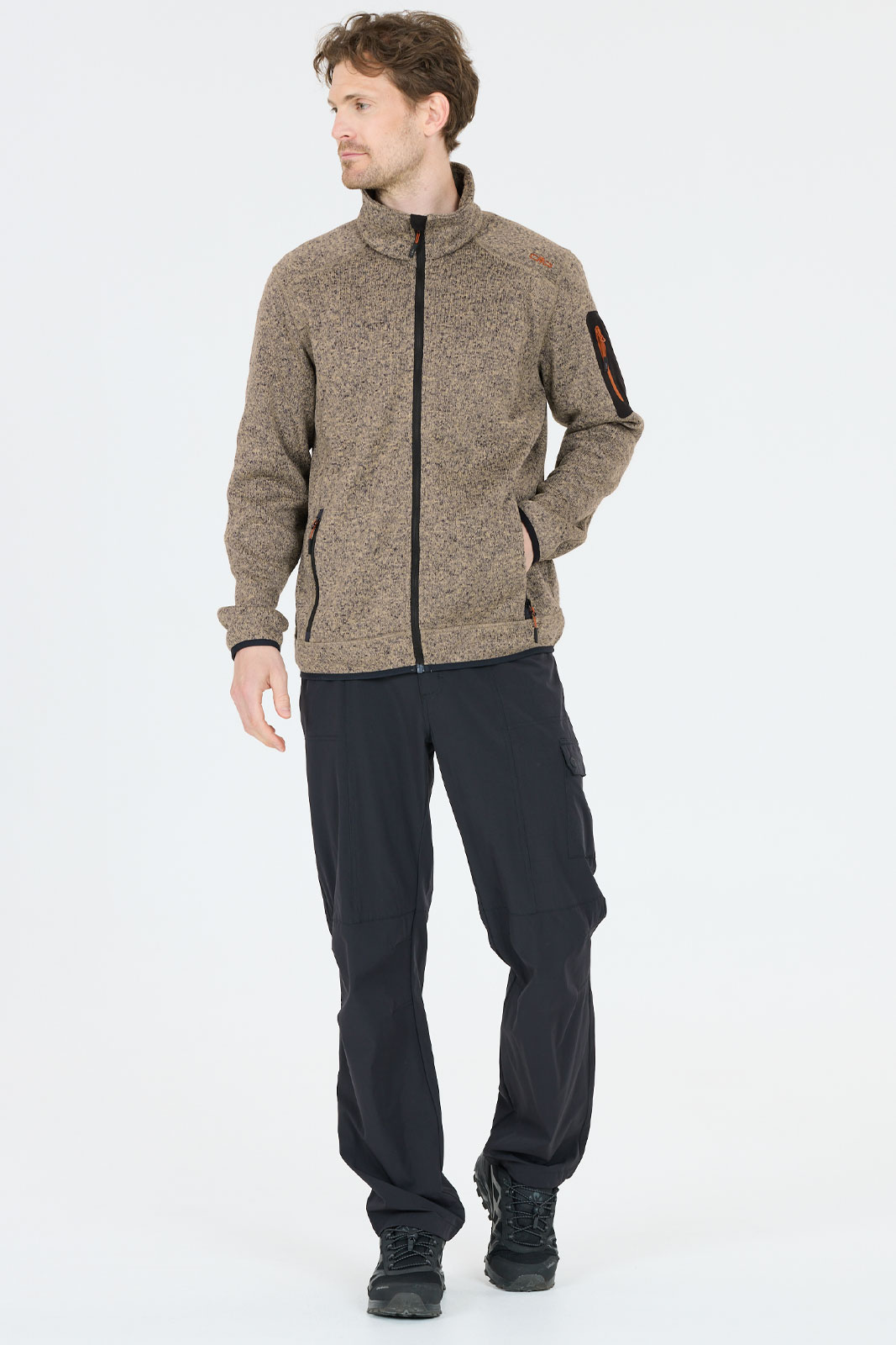 Man Knit Fleece Jacket.