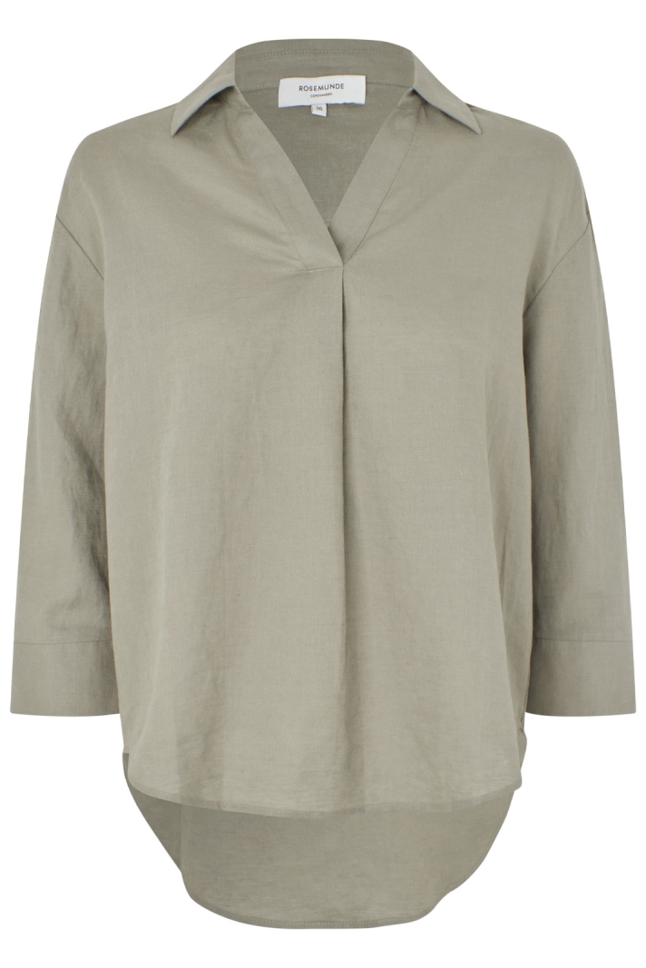 Rwesther Linen 3-4 Sleeve Shirt