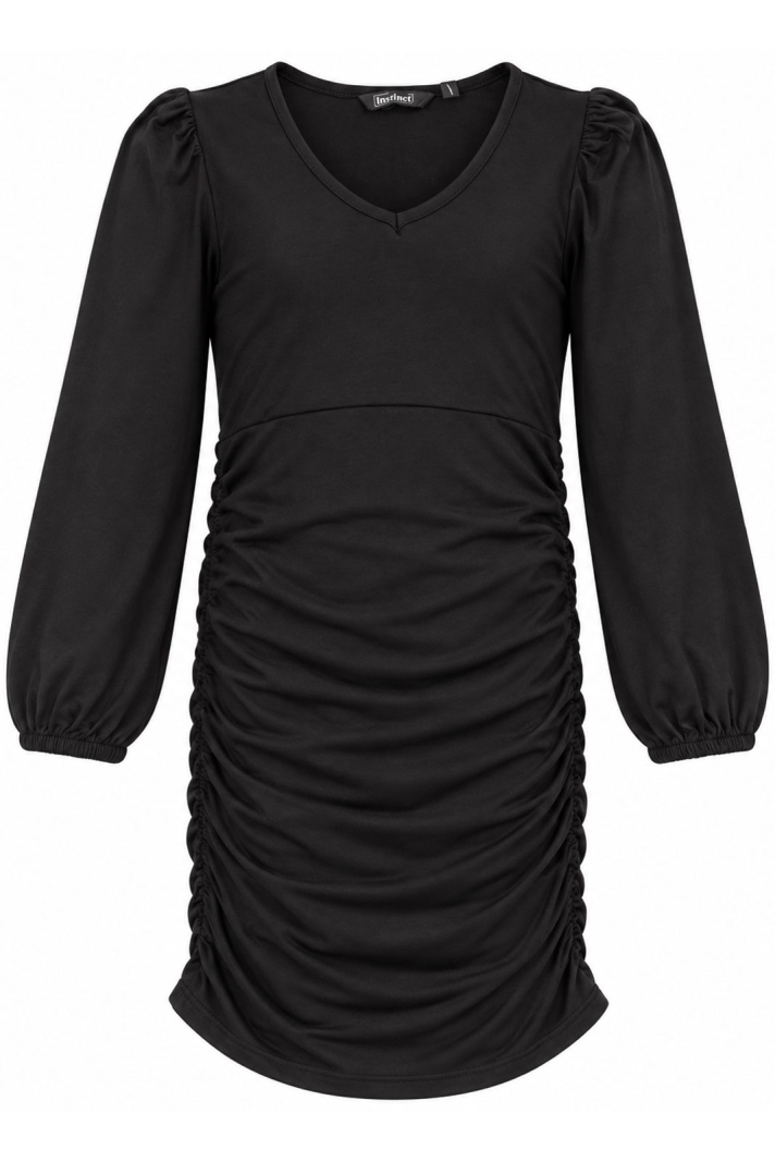 Girls Dress L/s W Gathering