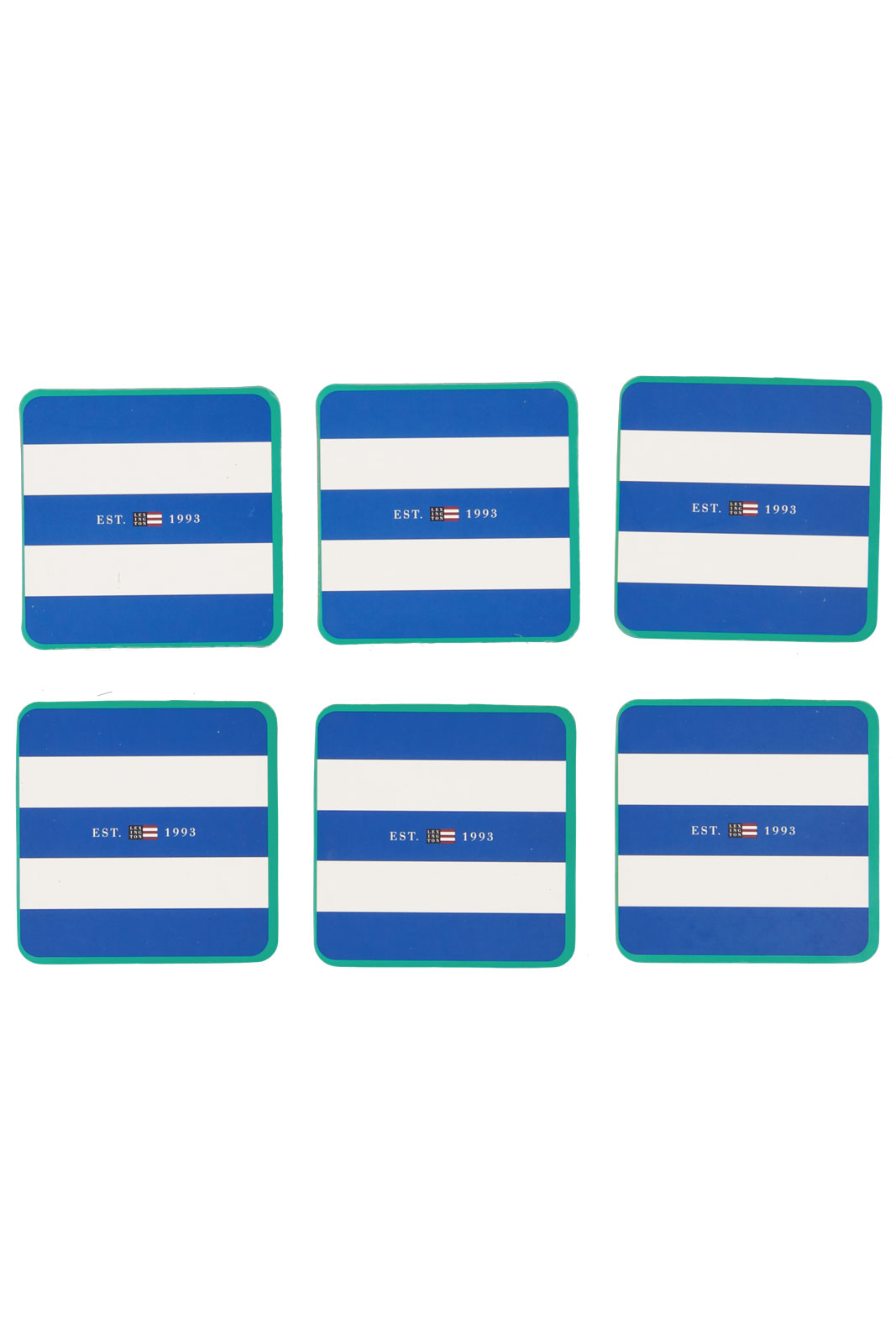Beach Club Printed Paper Coaster (set Of 6)