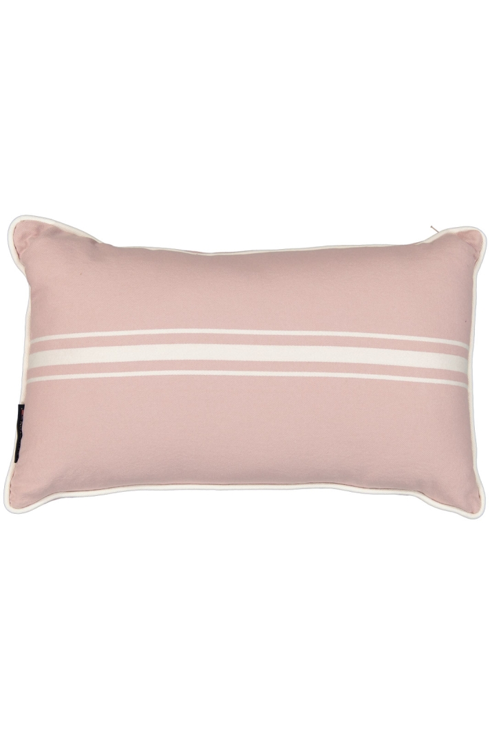 Small Center Striped Organic Cotton Twill Pillow