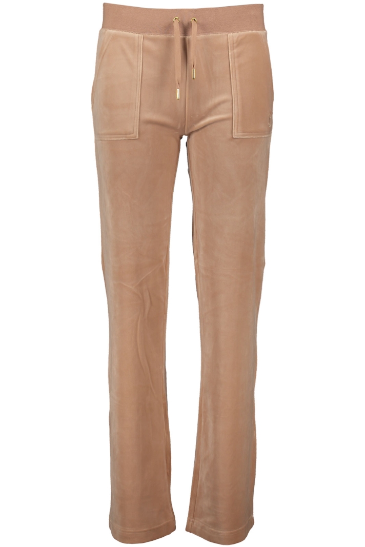Del Ray Classic Velour Pant Pocket Design Gold Hw