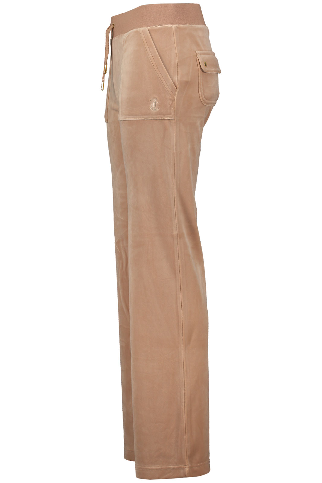 Del Ray Classic Velour Pant Pocket Design Gold Hw