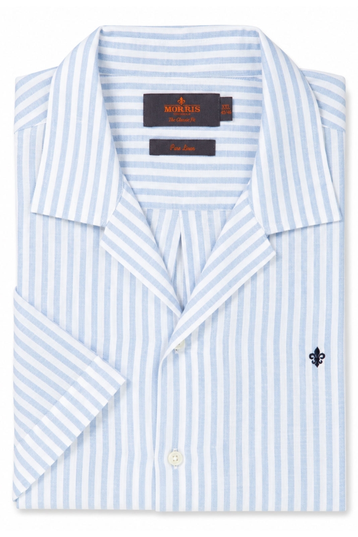 Short Sleeve Linen Shirt-classic Fit