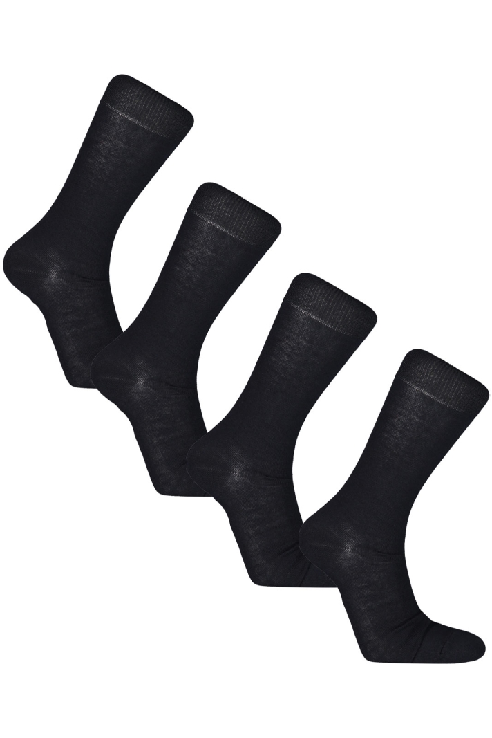 Mens Socks Plain 4-Pack