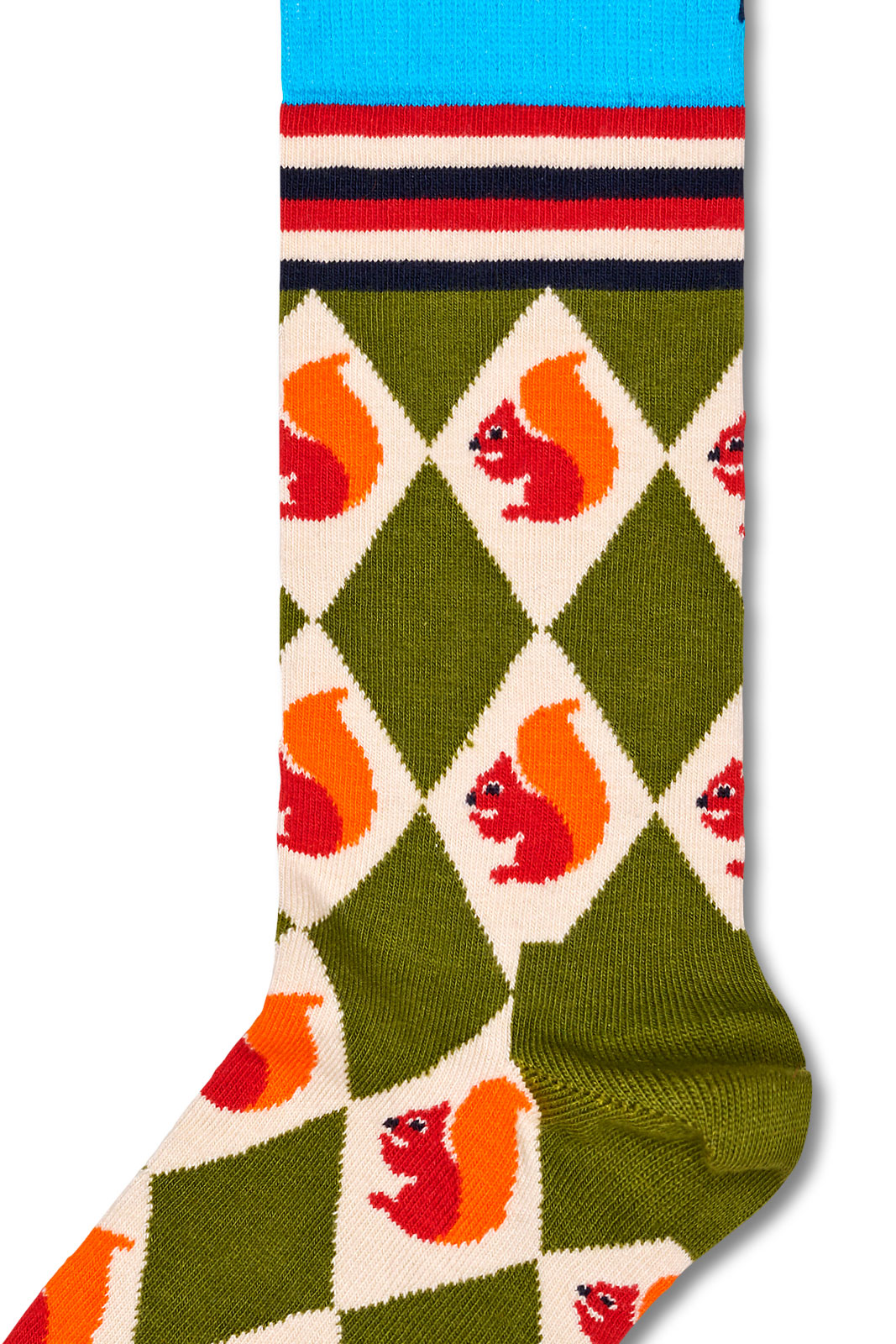 Squirrel Argyle Sock