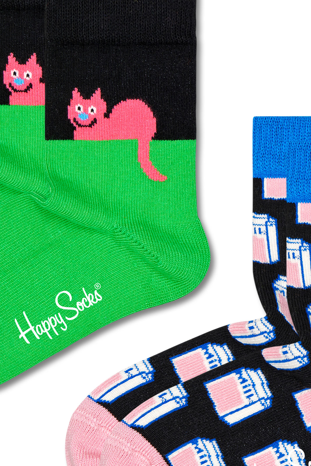 2-pack Kids Cat Sock