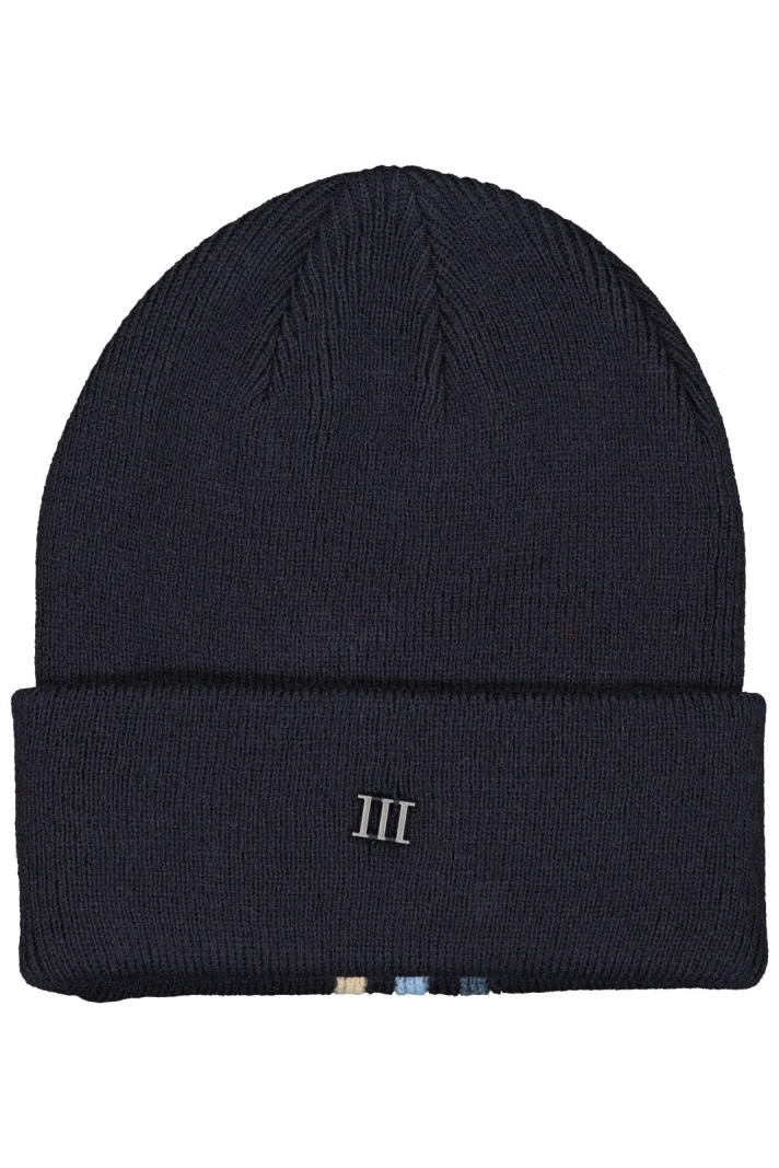 Franko | Knitted Beanie With Multicolor Lines