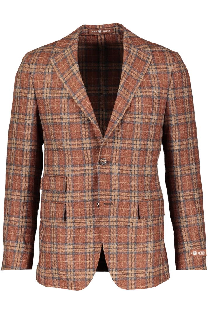 Keith Wool Silk Check Blazer
