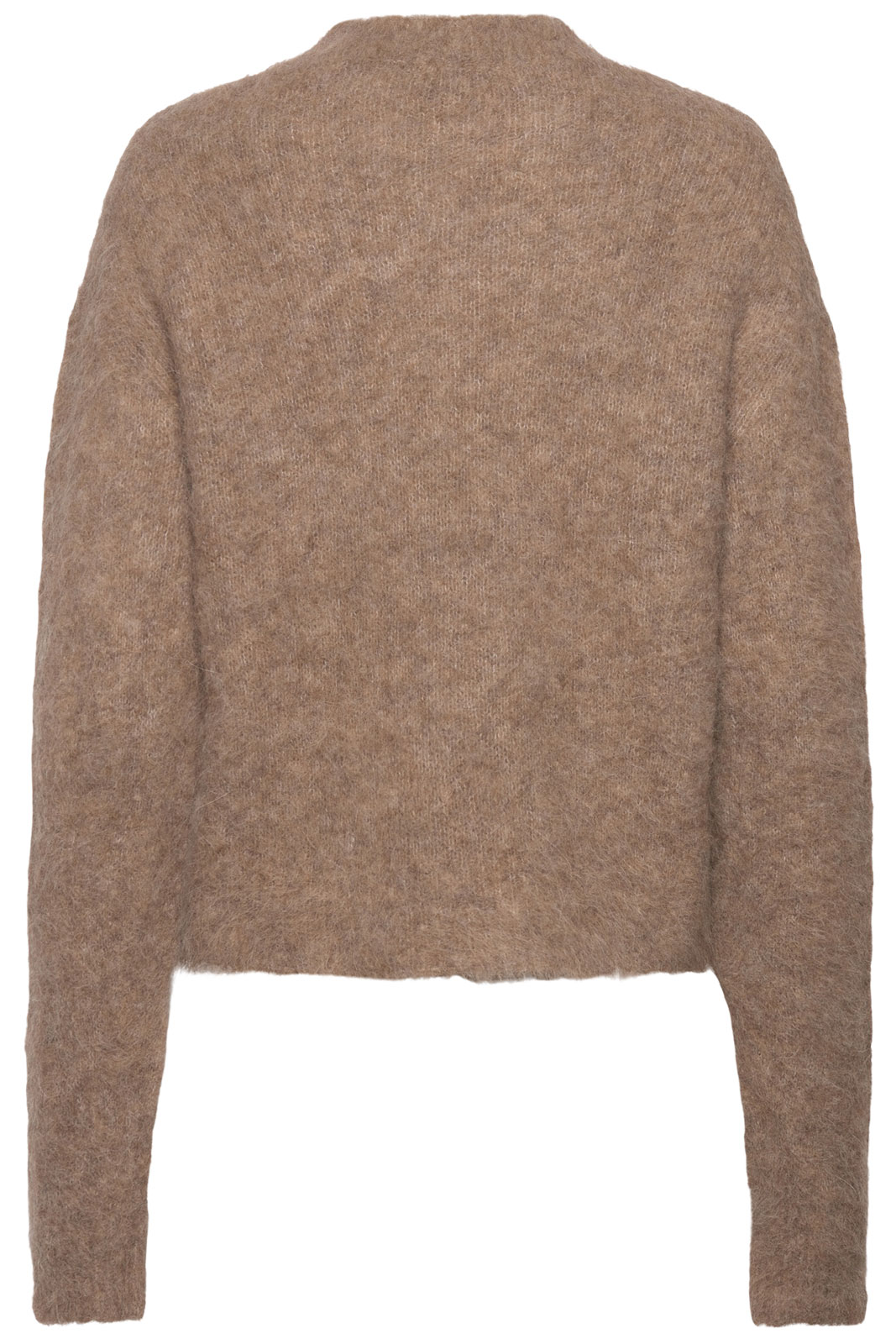 Rwfurry Alpaca Ls Mock Neck Pullover