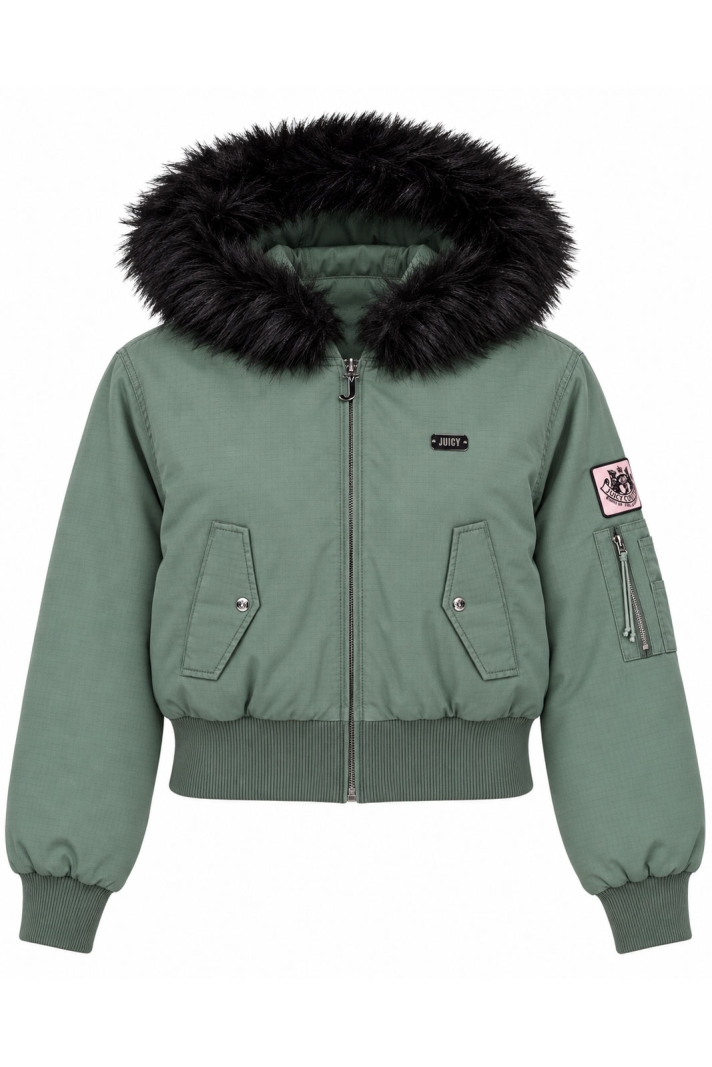 Camo Twill Bomber Jacket
