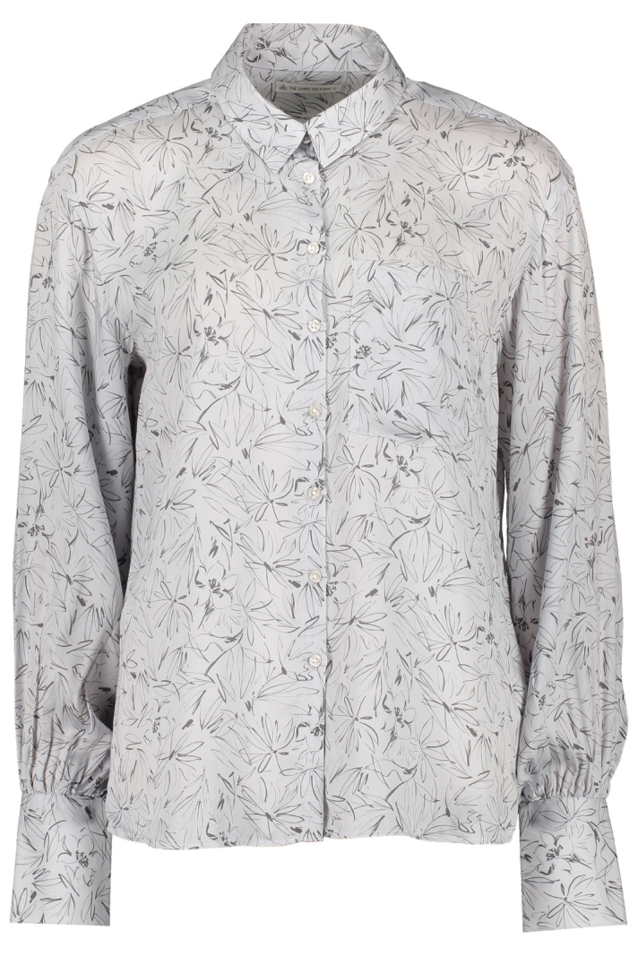 Blus Bella Gerbera Med Skissade Blommor