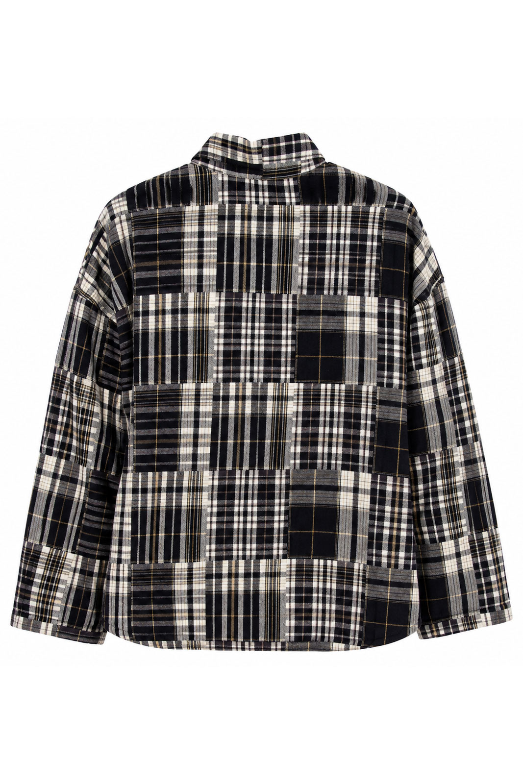 Jacket Sickla Flannel Patchwork Black