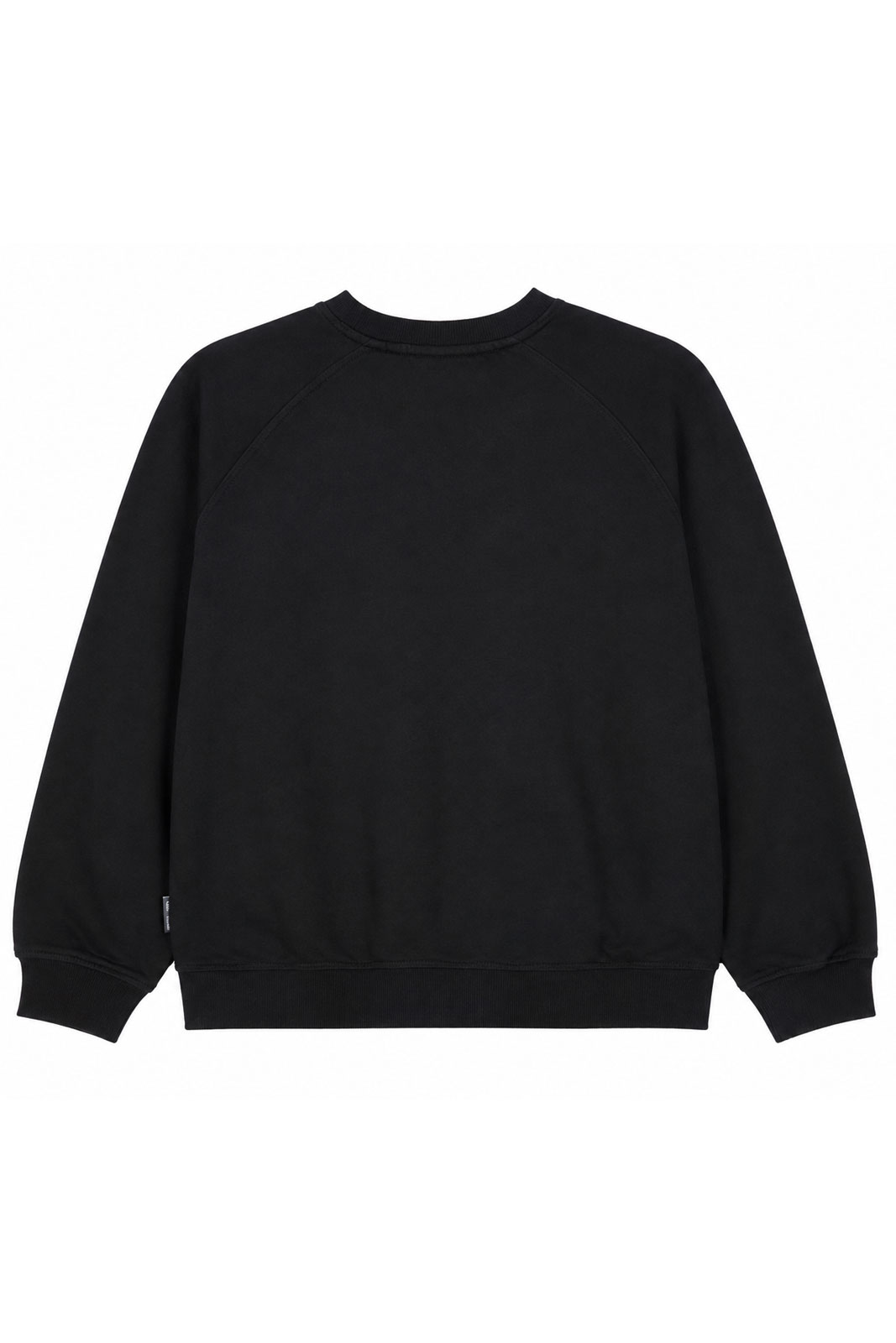 Sweatshirt Ystad Line Art Leaves Black