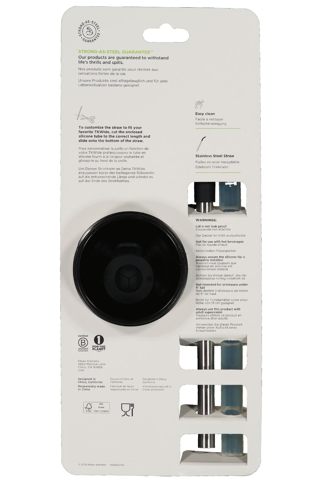 Straw Lid Set (for Tkwide Bottles)