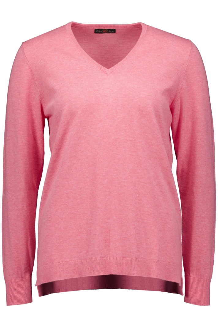 Thea Ladies Inset Sleeve Vee Neck