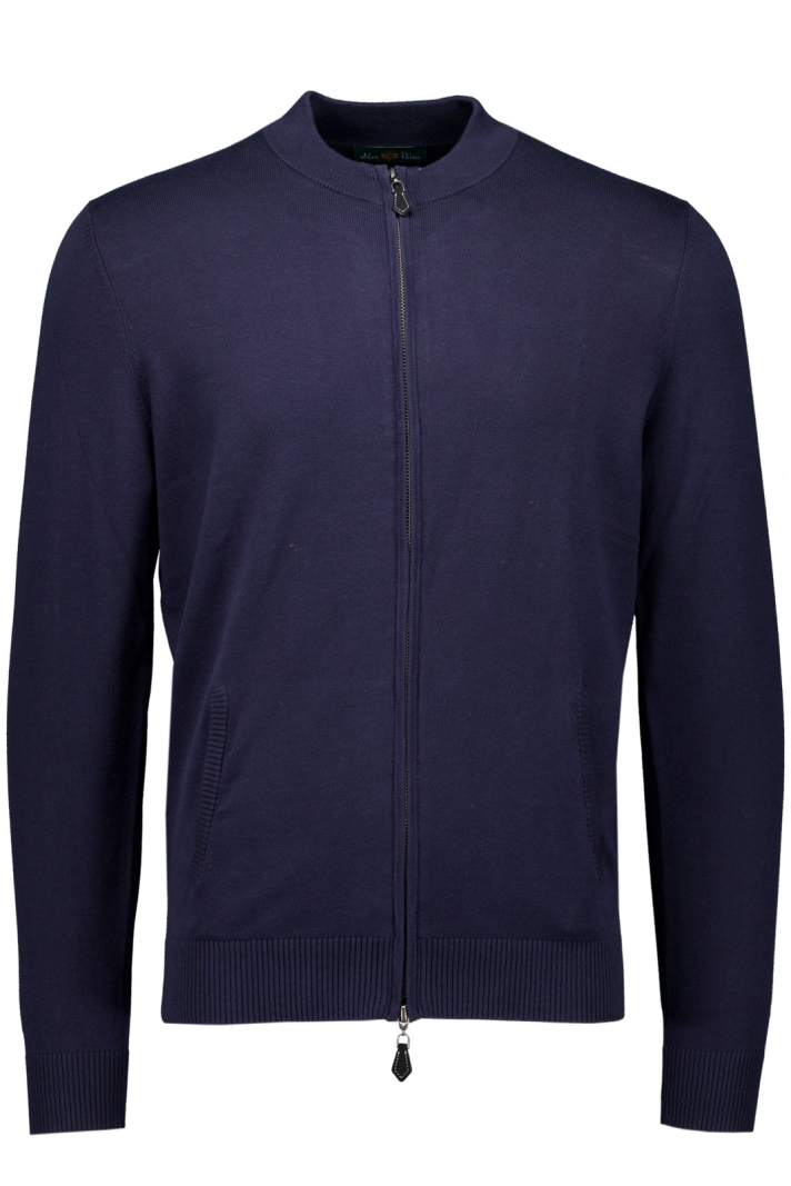 Rocombe Ls Zip With Mock Neck & Pockets