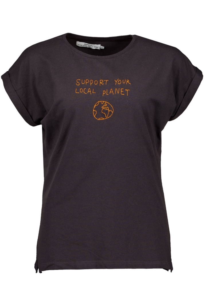 T-shirt Visby Local Planet Charcoal