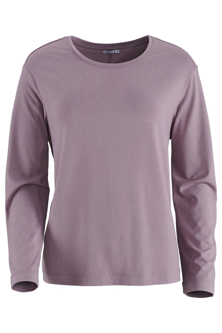 Topp Av Bambu U-neck Lång Ärm