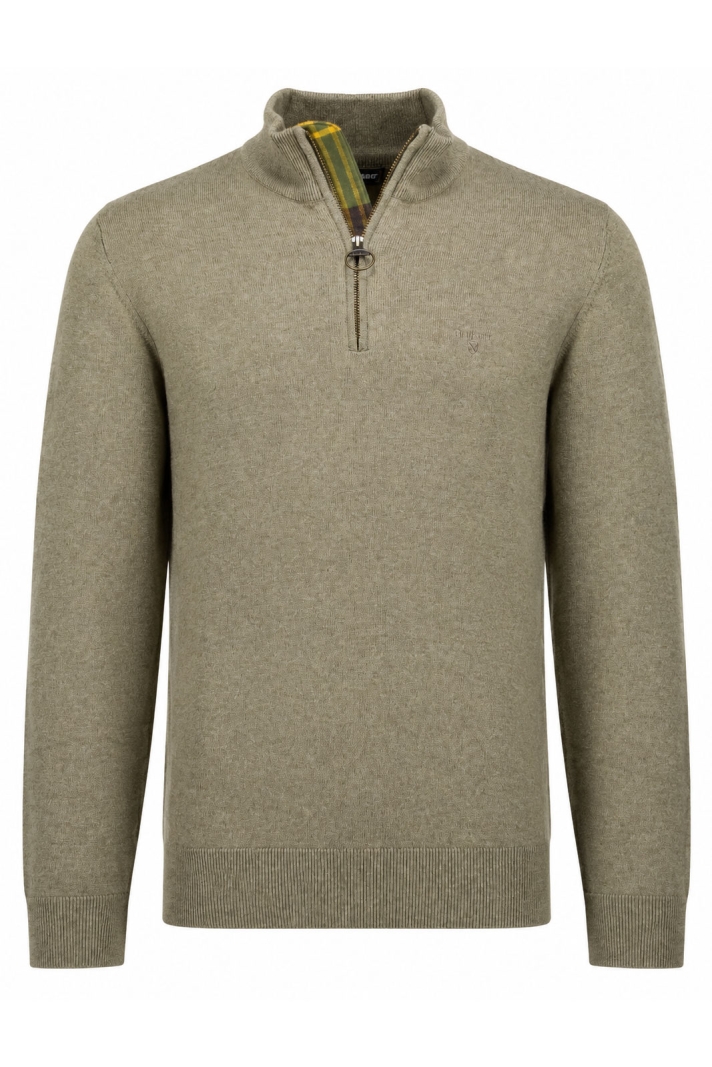 Barbour Cotton Half Zip Knitted Jumper