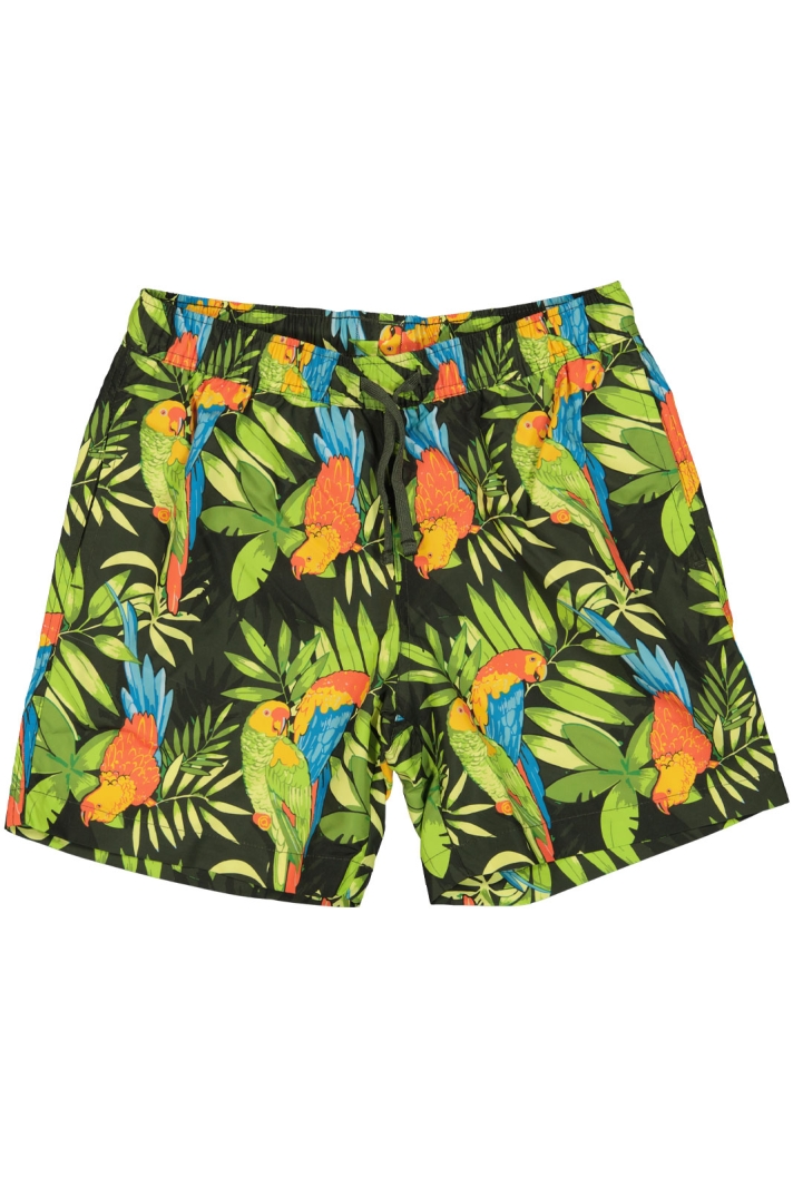 Borg Print Swim Shorts