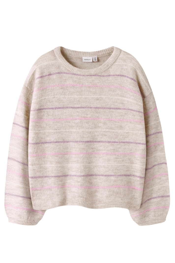 NKFDOTTO LS LOOSE KNIT
