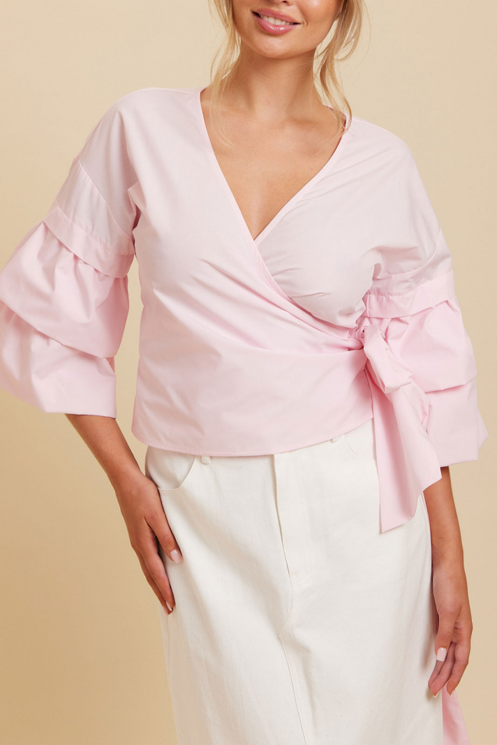 Aleksandra Wrap Blouse