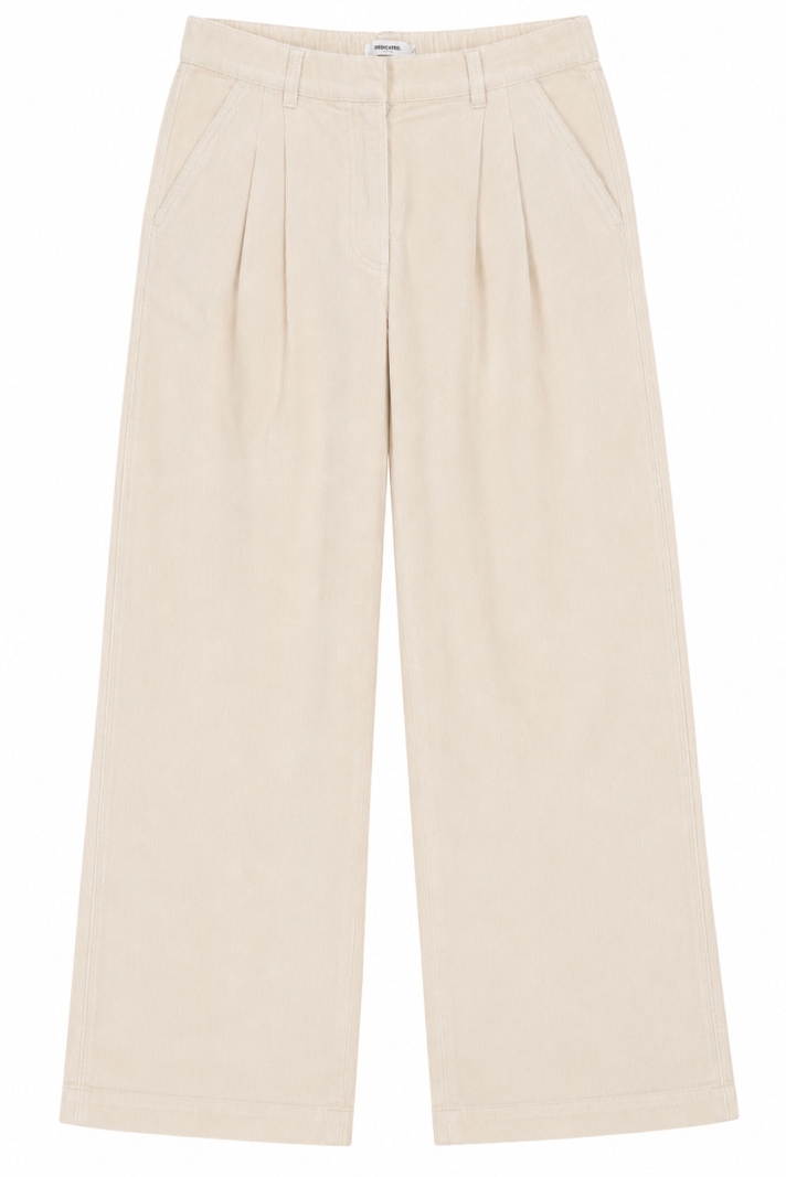 Pants Vickleby Corduroy Oat White