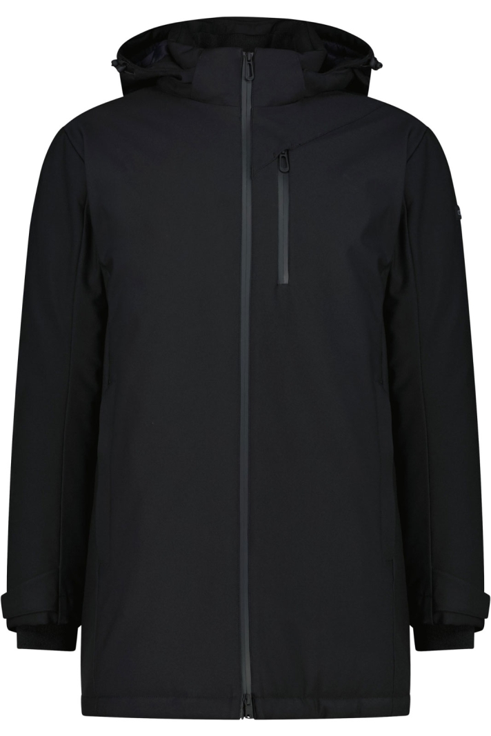 Man Long Jacket Zip Hood