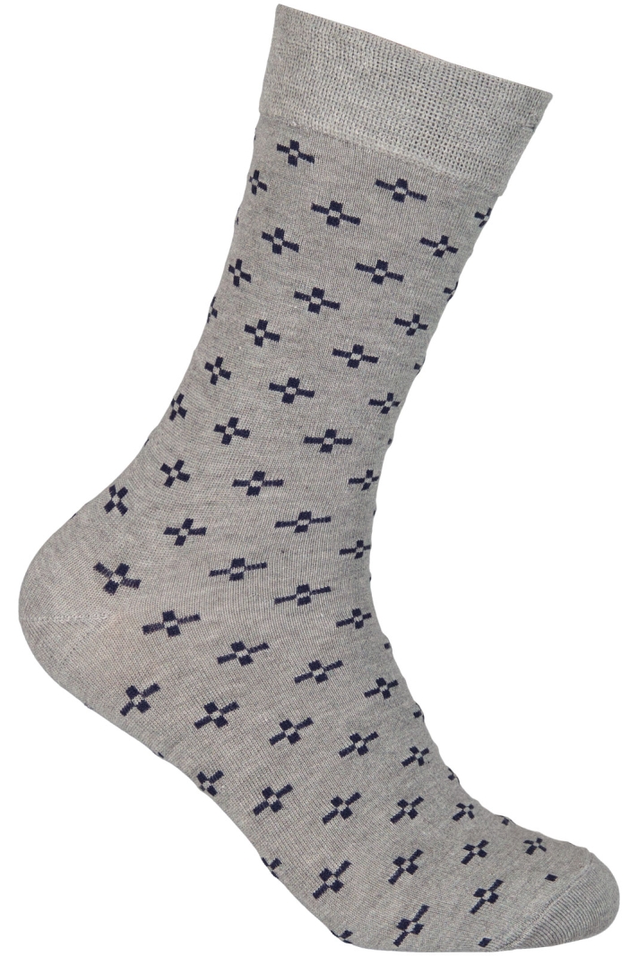 Mönstrad strumpa av