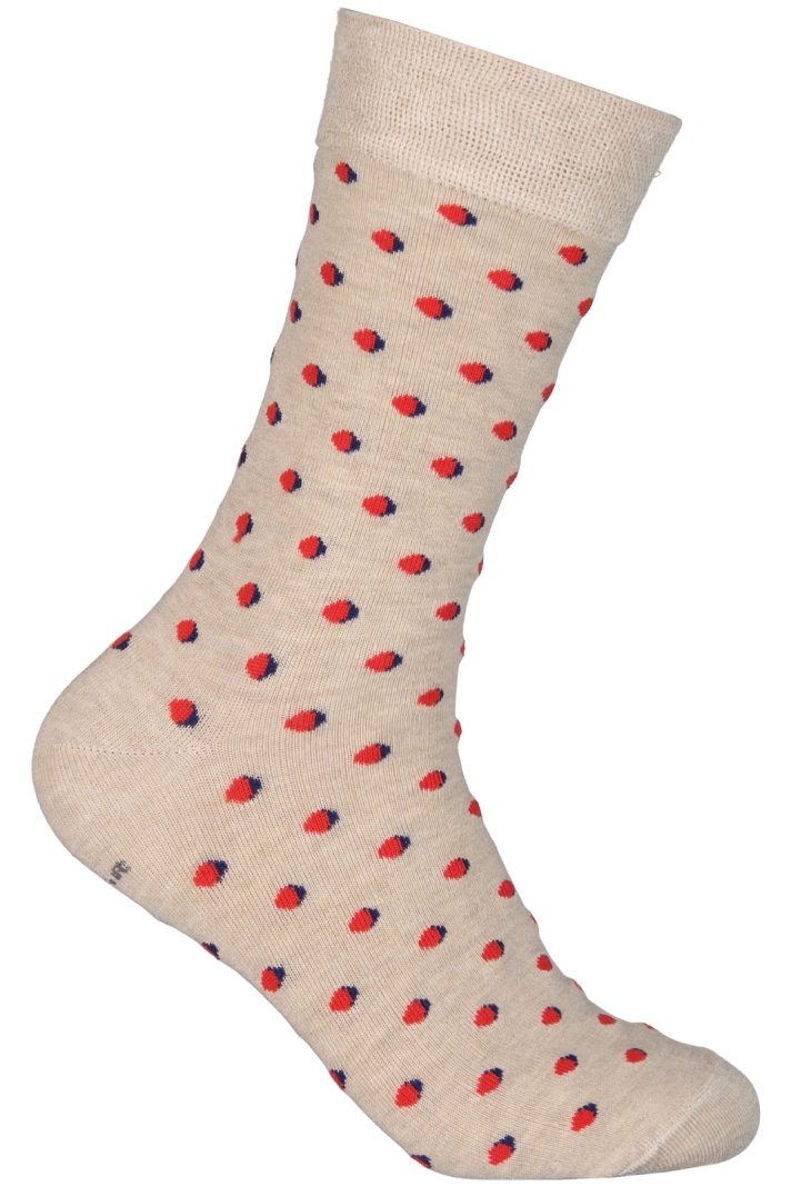 Mönstrad strumpa av